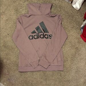 Adidas Purple Sweatshirt with Black Emblem